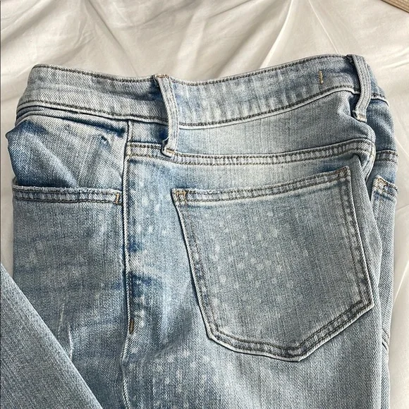 Slim Fit Blue Jeans with Faded Wash - Picture 5 of 8